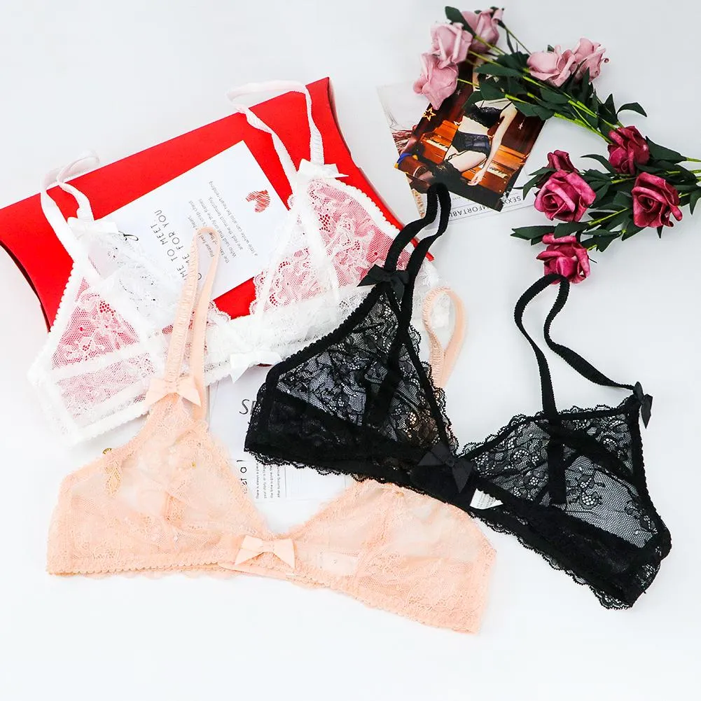 Varsbaby Women's See Through Mesh Wirefree Bra 2PCS