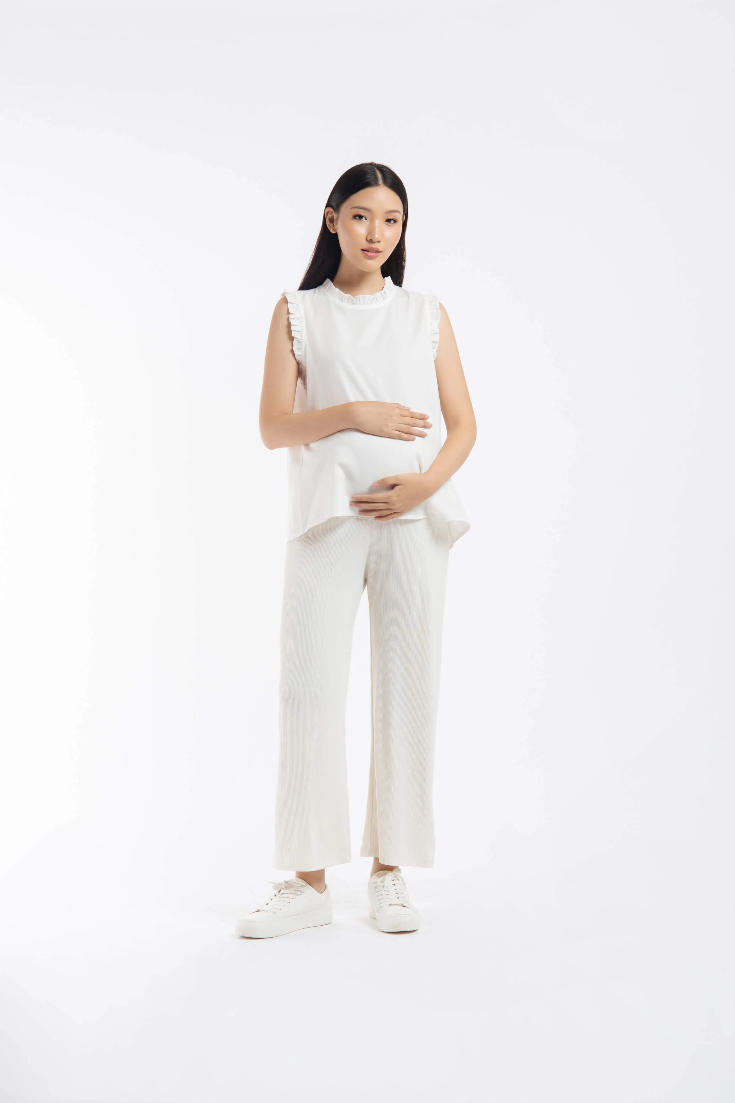 White Maternity Soft Pants