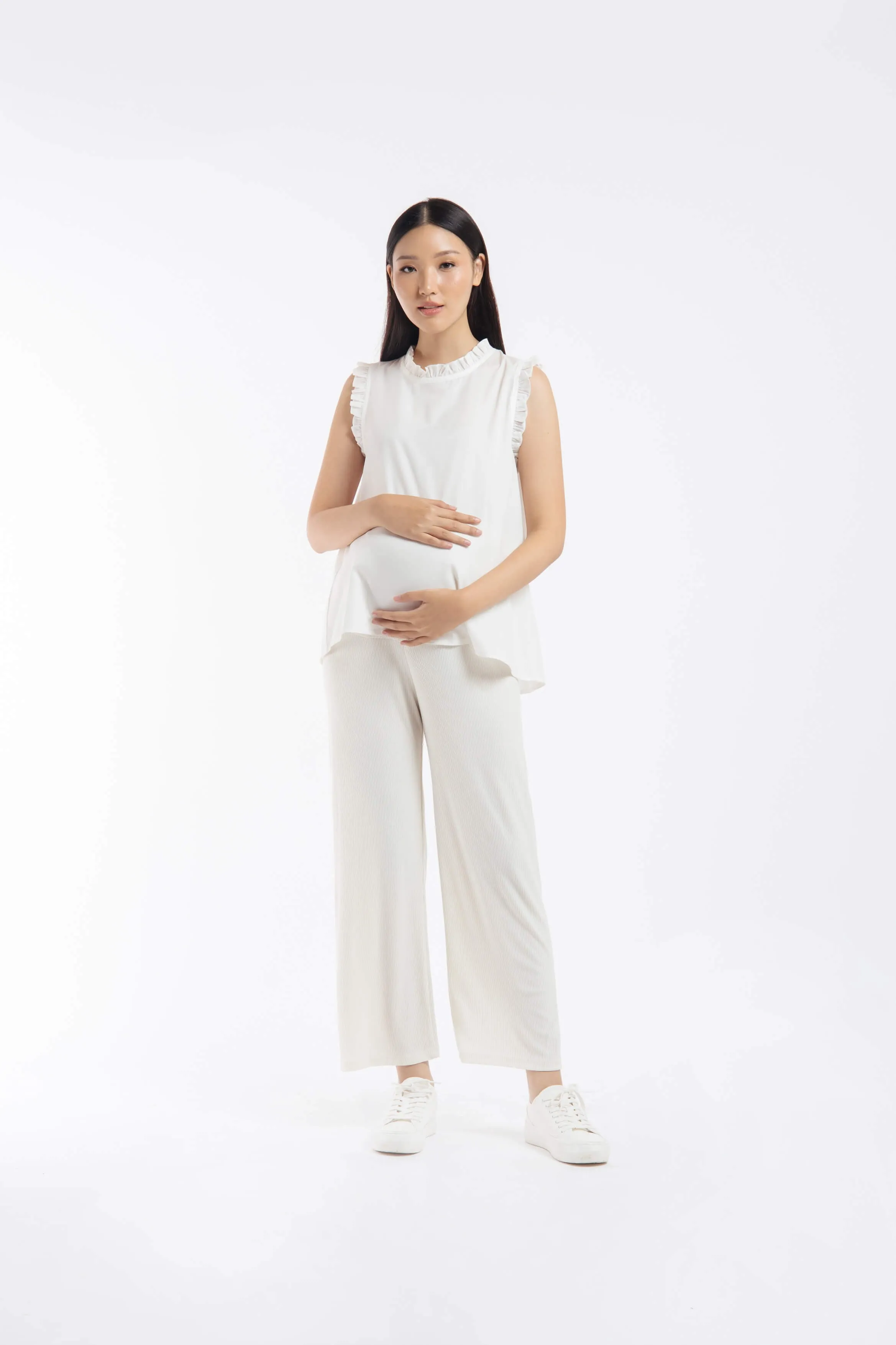 White Maternity Soft Pants