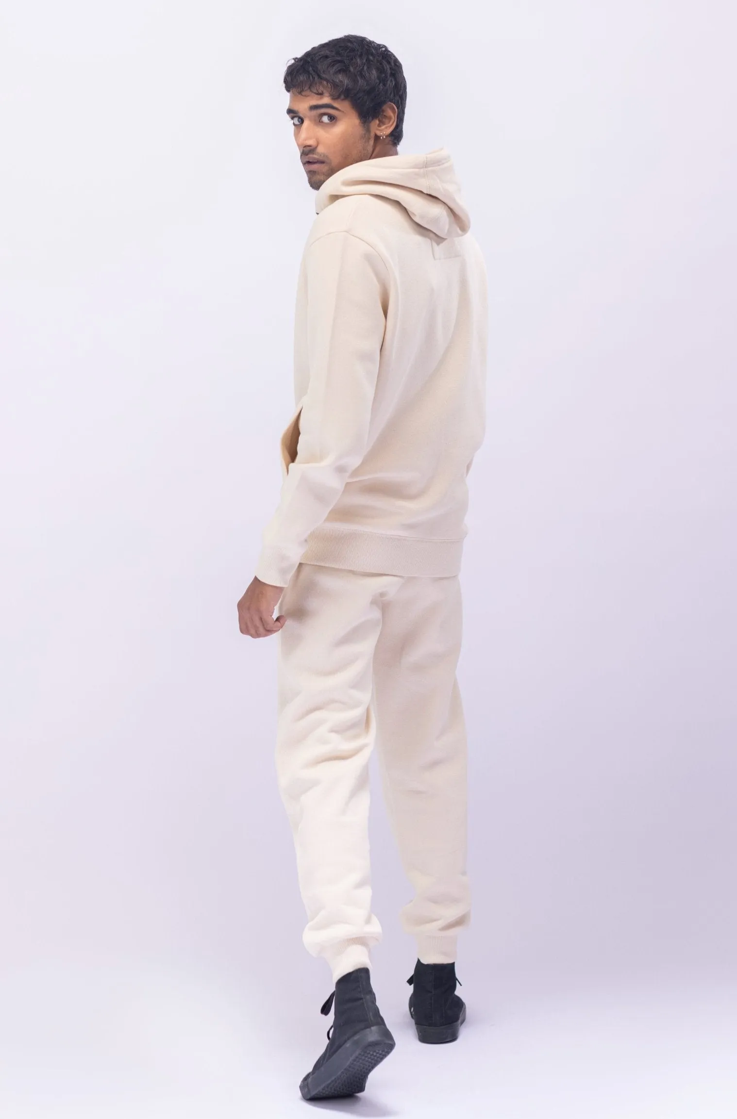 White Sand Zipper Hoodie