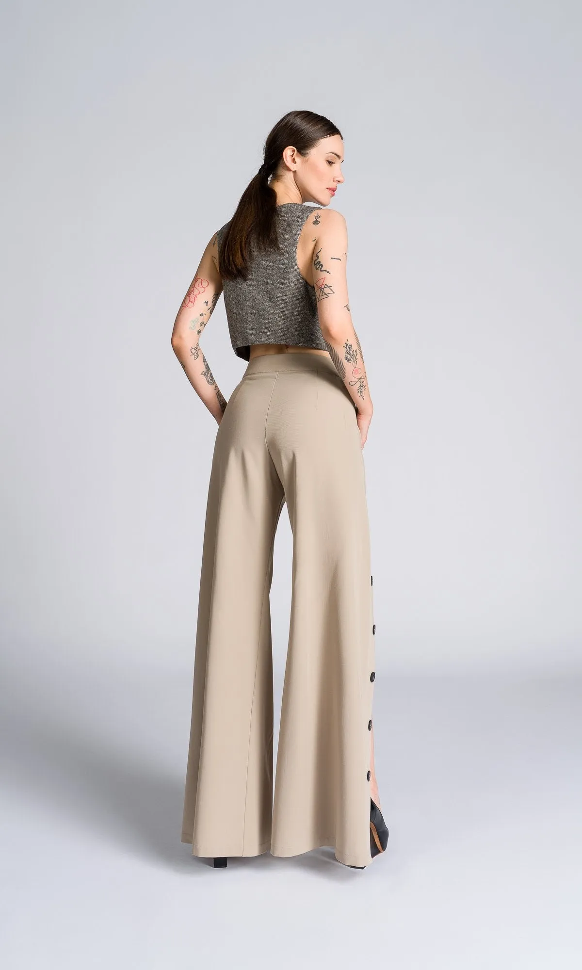 Wide Leg Tearaway Pants