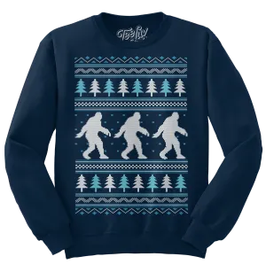 Yeti Christmas Crewneck Sweatshirt - Navy