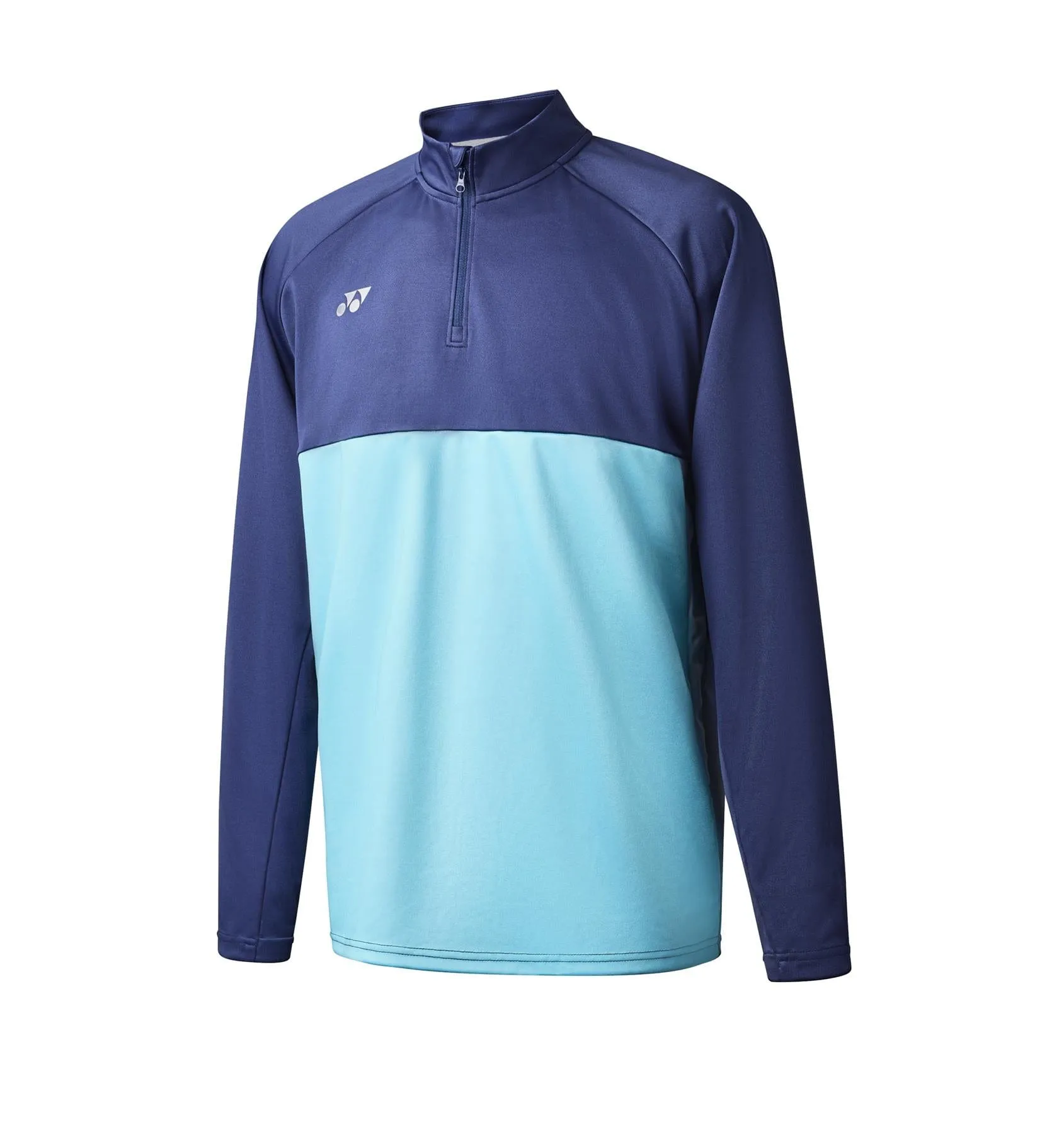Yonex YML123 Unisex Badminton Zip Midlayer - Navy / Silver / Sky
